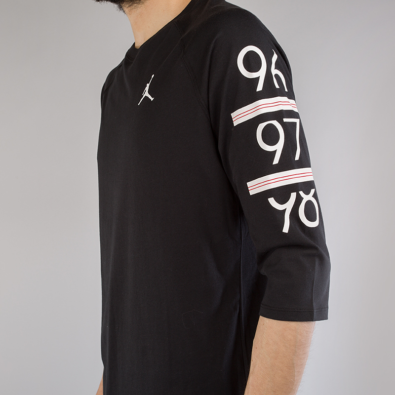 мужская черная футболка Jordan 6 Times Raglan 862423-010 - цена, описание, фото 3